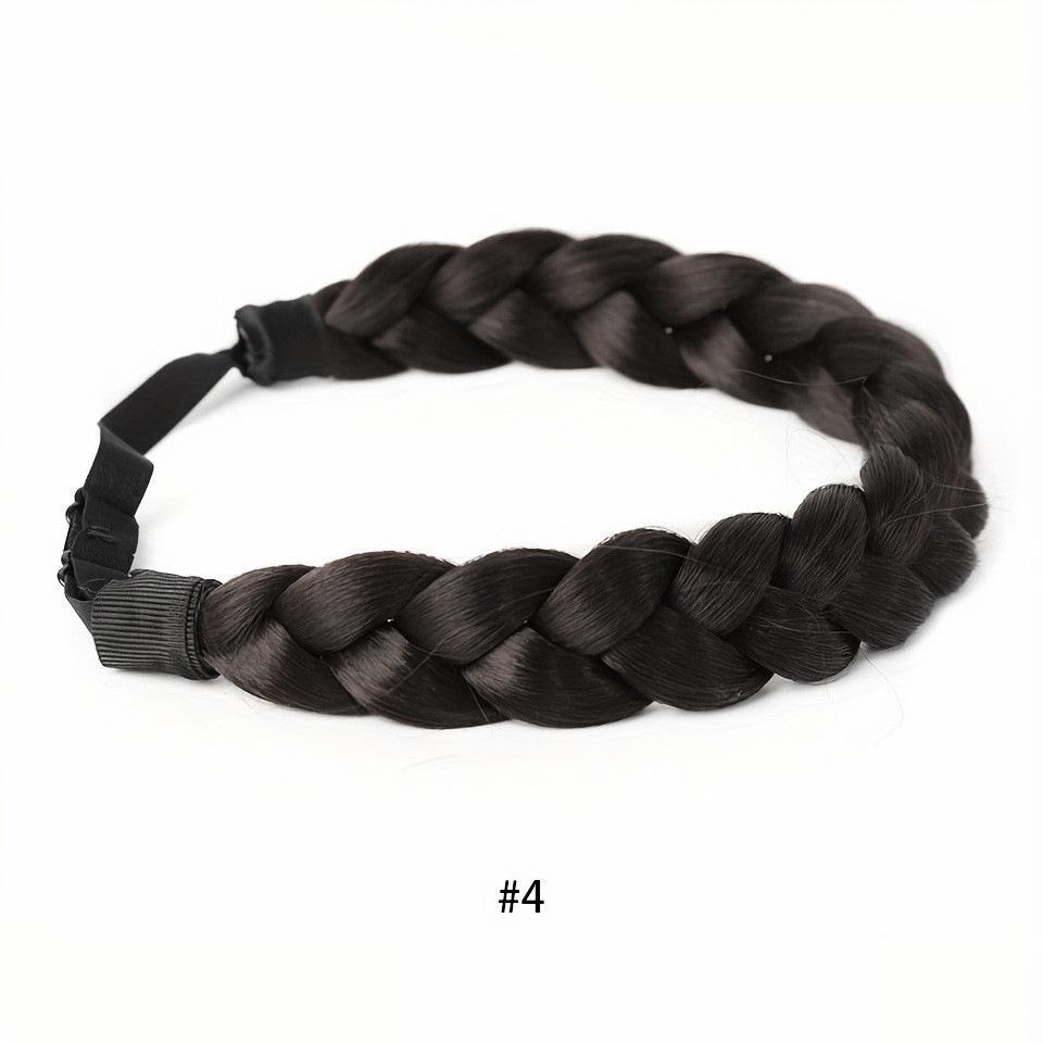 Женская ручная повязка на голову с имитацией волос