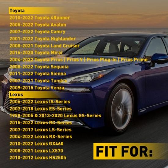 Белый светодиодный фонарь подсветки боковой двери для Toyota Camry Prius Avalon 4Runner 6000K 12V