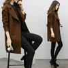 2024 Autumn/Winter Women's Cocoon Wool Coat, Medium-Length, Double-Breasted, Loose Fit