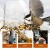 Anti Spill Hanging Food Bowl Clear Plastic Parakeet Feeder Compact Bird Cage Feeder Cup  Bird Cage