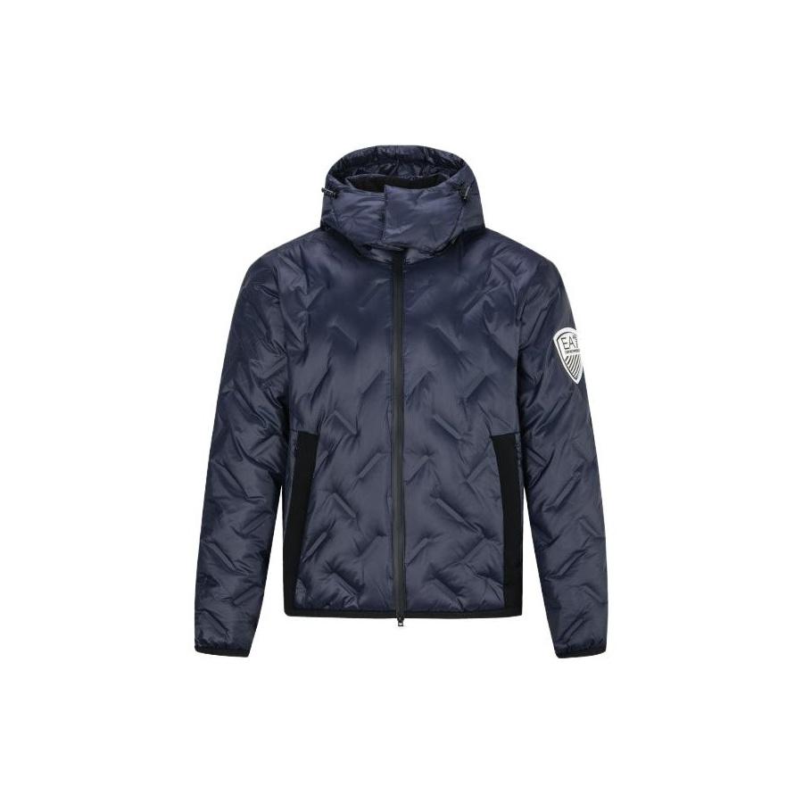EMPORIO ARMANI EA7 FW23 Puffer Jacket Men's Black 6RPB64-PN8MZ-1200