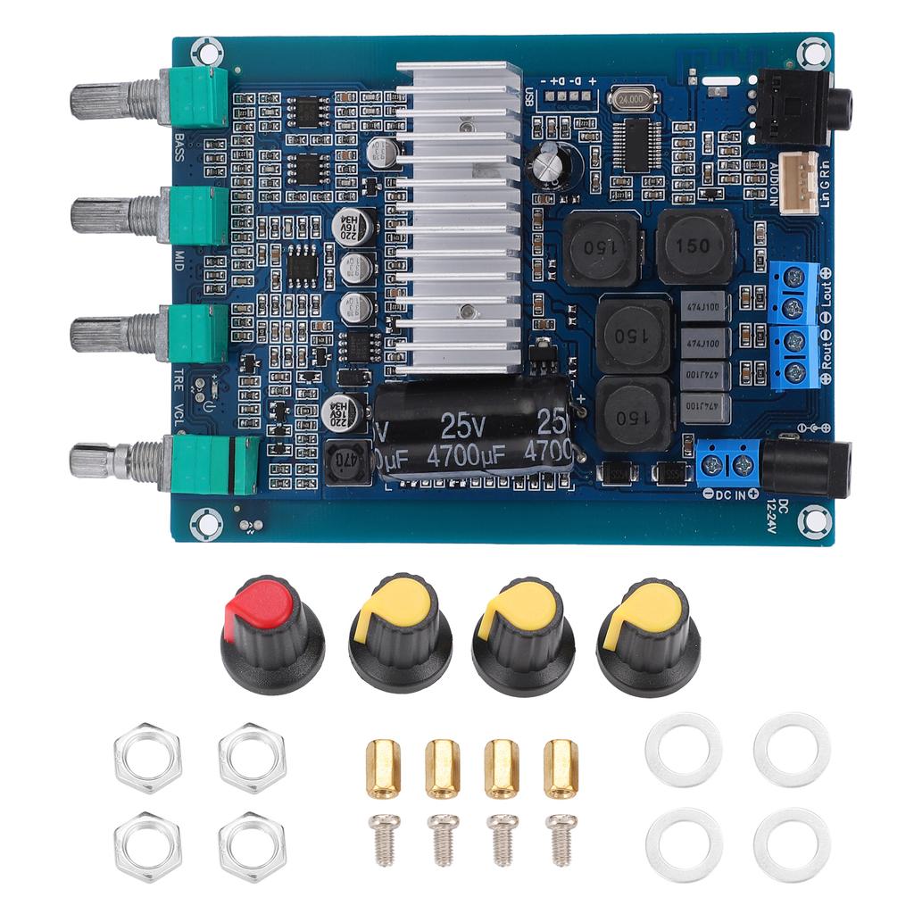 TPA3116 D2 5.0 Bluetooth Amplifier Board HighPower 2.0 Digital Household Power Amplifier Board DC 1224V