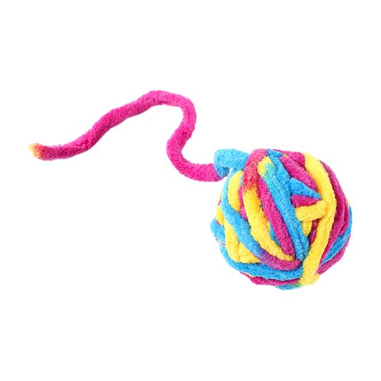 Cat Toys Plush Ball with Bell Interactive Cat Toy Lightweight Bite Resistance Toy for Indoor Cats