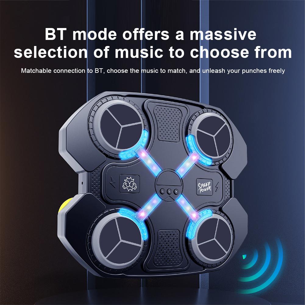 Умный музыкальный боксерский тренажер Настенная мишень для тренировок по боксу Детский спорт Фитнес RGB-подсветка Тренажер для бокса Домашнее оборудование для отработки ударов