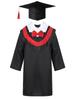 Boys Girls Preschool Graduation Gown Tassel Hat Costume for School Celebration