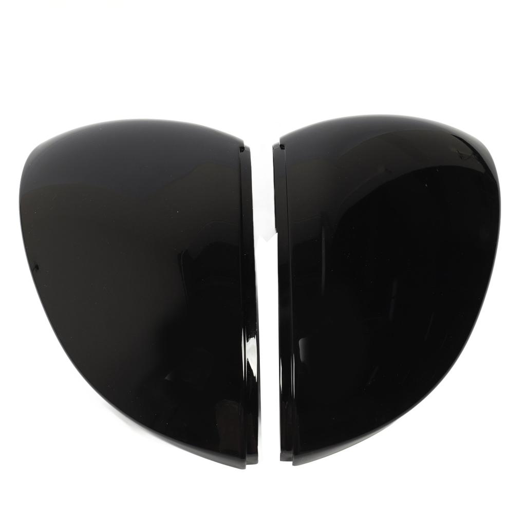 2PCS Rearview Mirror Cover Bright Black Smooth Texture Door Side Mirror Cap Housing Fit For ID3 Mk8 2020+