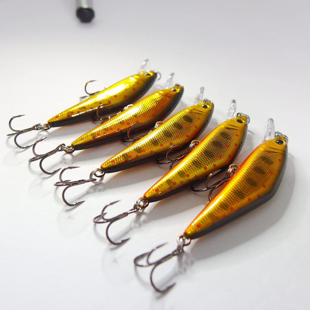 Горная ручьевая форель Momo Lure Тяжелая тонущая блесна 50 мм Вольфрам Для контакта Yamame Yamame 5 [Momo Lure] D-Minnow 4.8g встроенная форель. (G штук)