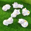 Cute Little Animal Figurines Little Cats and Flower Cats Decorative Gardening and Landscape Accessories