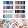 1600Pcs 80 Colors Writable Morandi Sticky Tabs Repositionable Color Page Markers Sticky Note Tabs Sticky Tabs Book Tabs