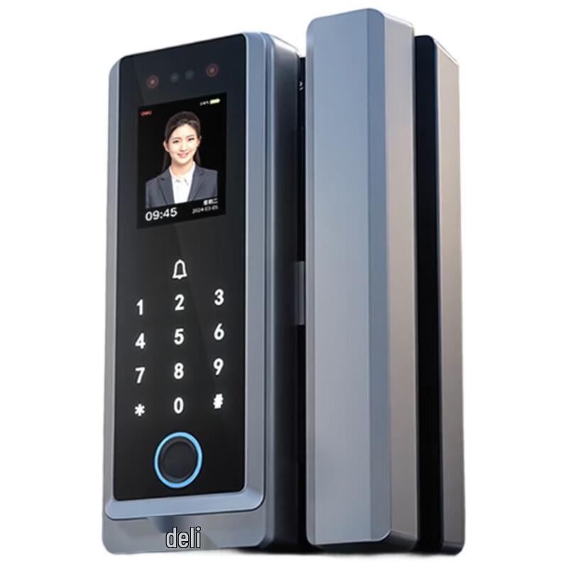 Deli AL220 Smart Glass Door Face & Fingerprint Access Control CN plug (adapter included)