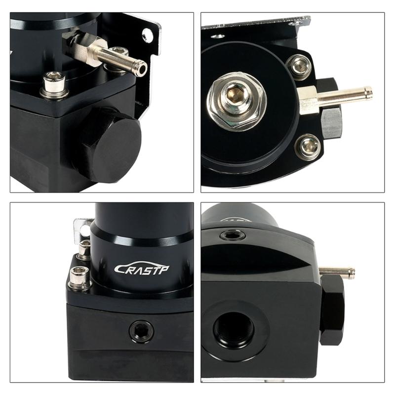 Универсальный алюминиевый автомобильный регулятор давления топлива 0-160PSI, манометр AN6, комплект фитингов, модификация автомобильной топливной системы