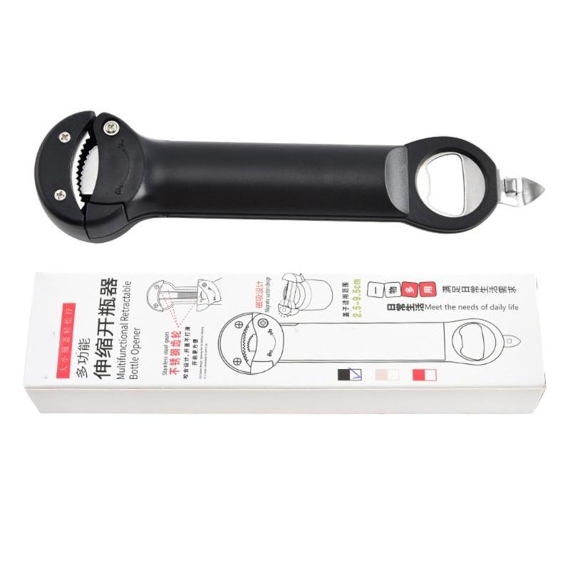 Открывалка для банок и магнитная открывалка для бутылок, ручной инструмент из АБС-пластика с уловителем крышек для использования на столешнице и праздничного стола