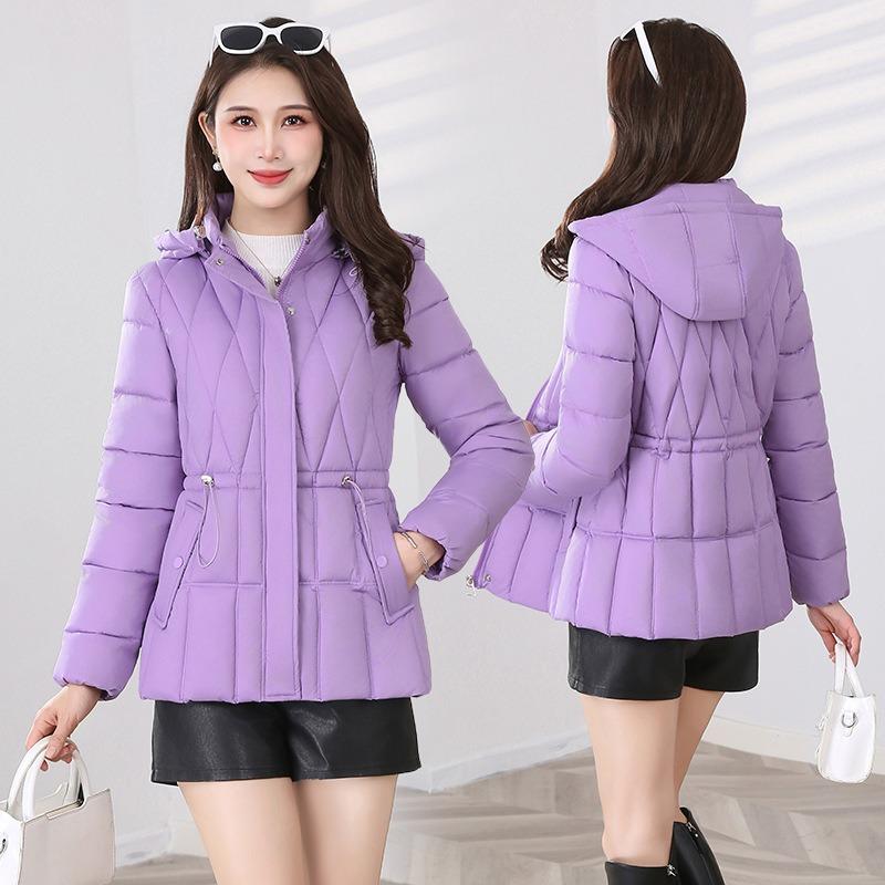 Зимняя новая хлопковая одежда женская короткая приталенная тонкая хлопковая одежда с капюшоном модная теплая хлопковая куртка