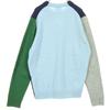 Lacoste Шерстяной свитер с логотипом в одном месте и сумасшедшим узором, с длинным рукавом, разноцветный, мужской, б/у