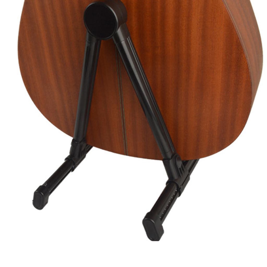Foldable A Frame Guitar Stand Stable Aluminium Alloy ABS Folk Guitar A Shape Bracket Rack for