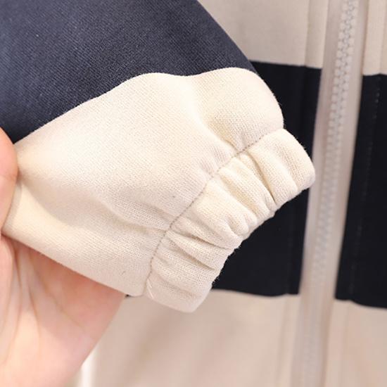 Комплект из двух предметов для мальчиков, детская одежда для мальчиков, весенняя одежда с цветными блоками, повседневная куртка на молнии, детский комплект из кардигана с длинными рукавами на весну и осень