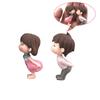 2Pcs Kiss Dolls Mini Landscape Ornaments Figurines Fairy Garden Dollhouse Decor