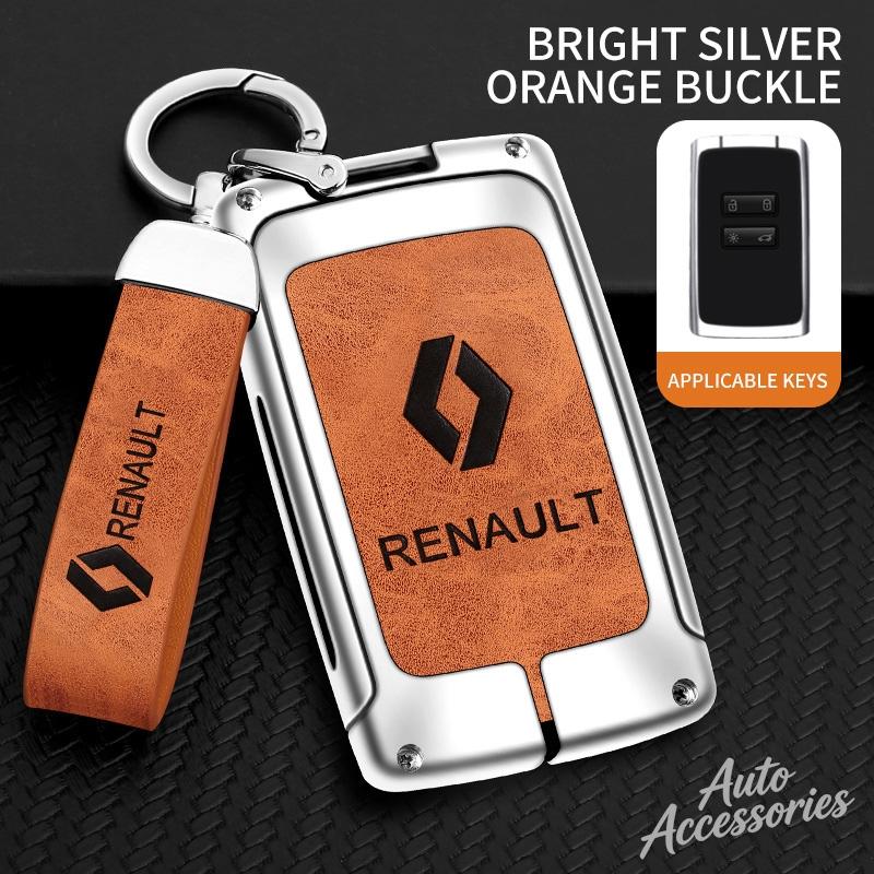 For Renault Koleos Kadjar Clio Captur Megane Talisman Espace Scenic Arkana Dacia Sandero Zinc Alloy Car Key Case Protector Shell NN40