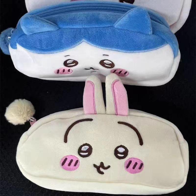 Kawaii Chiikawa плюшевый пенал Usagi канцелярская сумка портмоне косметичка школьные принадлежности сумка для хранения