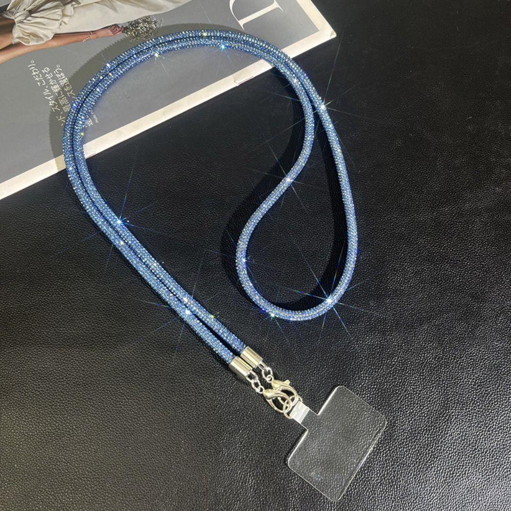 Подвесной шнур, блестящий шнурок для телефона со стразами, длинная цепочка для мобильного телефона для женщин/леди/девушек