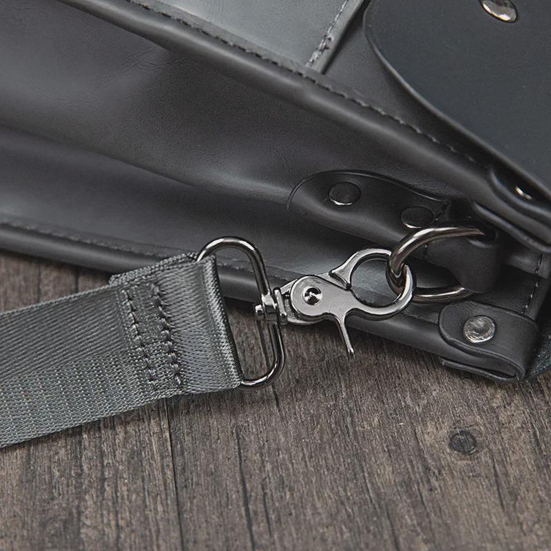 Винтажный мужской портфель и сумка через плечо из кожи Crazy Horse