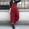 Spring Autumn Vintage Corduroy Jumpsuits Women Loose Casual Dungaree Straps Overalls