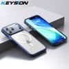 KEYSION Противоударный прозрачный чехол для MagSafe для iPhone 17 Pro Max Прозрачный ТПУ+ПК Магнитная беспроводная зарядка Задняя крышка телефона