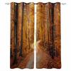 Осенний Закат Лес Блэкаут Шторы Для Гостиной Спальни Оформление Окна Жалюзи Драпировки
