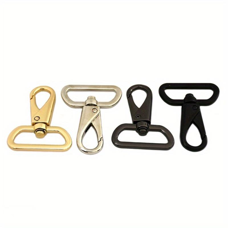 2Pcs Metal Swivel Eye Snap Hook Clasps Clips for DIY Leather Craft Bag Strap Belt Webbing Keychain