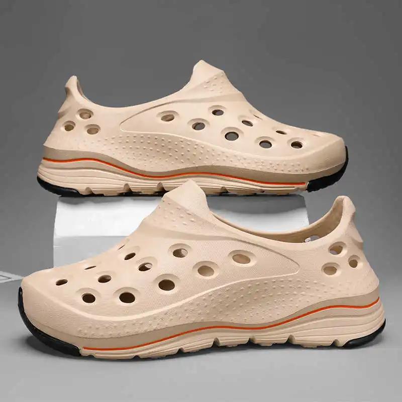 Модные мужские аквашузы на платформе со шнуровкой, тапочки, домашние сандалии, пляжные шлепанцы, кроссовки, спортивные, смешные, милые, премиум