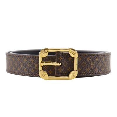 Louis Vuitton Ремень Malletier belt M9943 Коричневый холст с монограммой унисекс Б/у