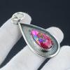 Pink King Man Spiny Oyster Pendant,Dahila Turquoise 925 Sterling Silver Pendant, Pear Shape Gemstone Pendant, Spiny Oyster Beautiful Pendant