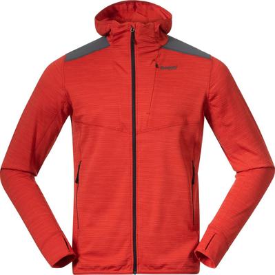 Куртка Bergans Rabot Active Mid Hood Jacket темно-кирпичного цвета