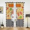 Кухня Повар Овощи Мясо Десерт Клетчатые Шторы для Спальни Гостиной Шторы Кухня Детская Комната Оконные Шторы Домашний Декор