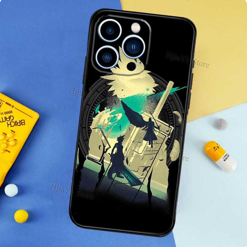 Final Fantasy VII Cases For iPhone 12 13 Pro X XS XR Plus 11 14 15 16 Pro Max Funda Coque Capa Full Cover