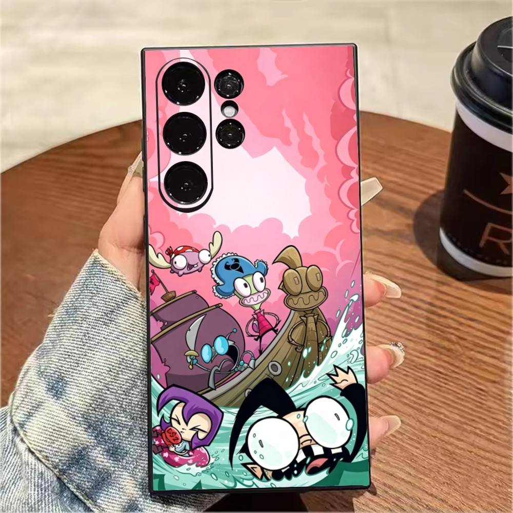 Чехол для телефона I-InvaderES Alien Z-ZIM Для Samsung S25,S24,S21,S22,S23,S20,Ultra,S26,Plus,Fe,Note,5G Черный Чехол