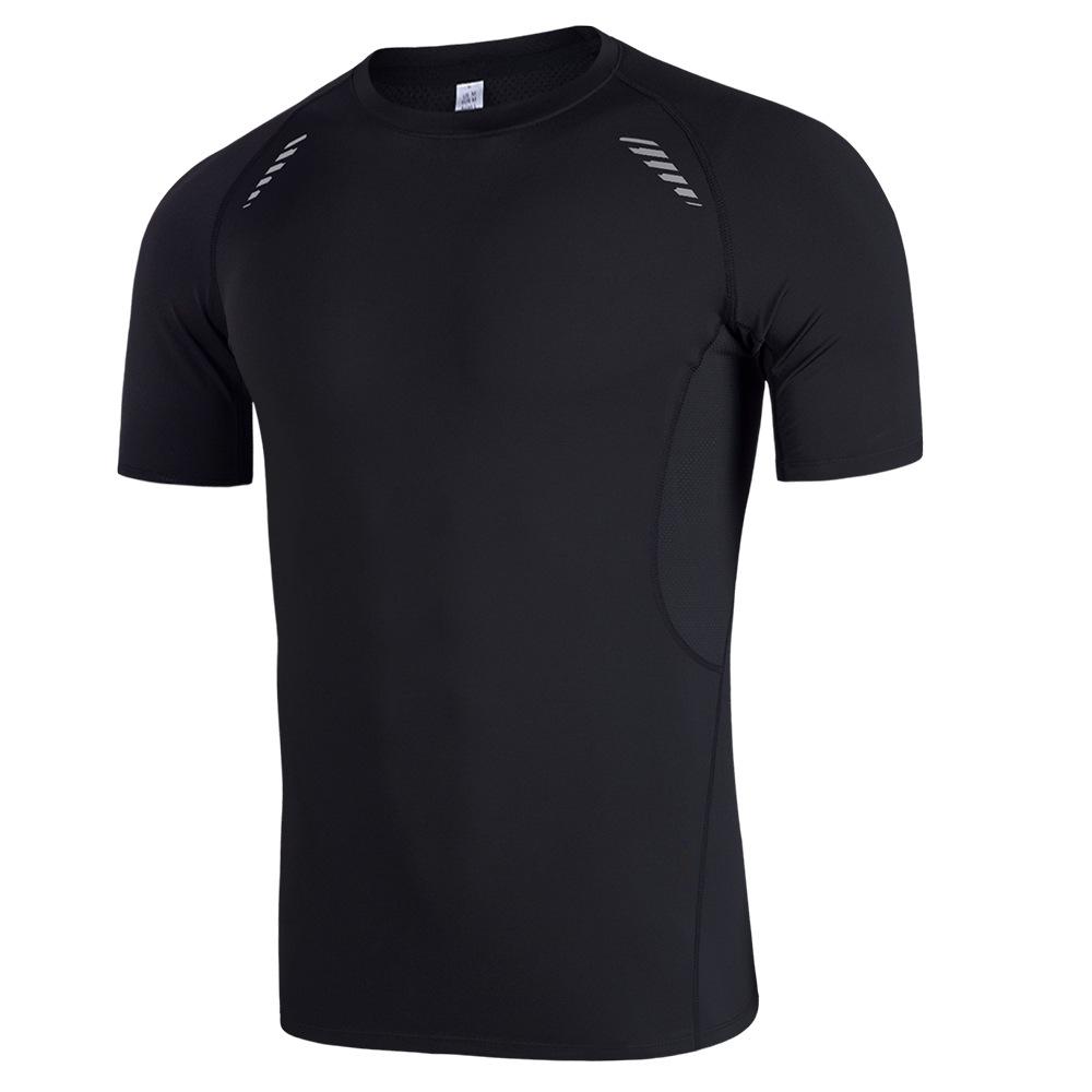 Men's Fitness T Shirts Summer Quick Dry Stretch Short Sleeve Tops Basketball Running Sports Tee