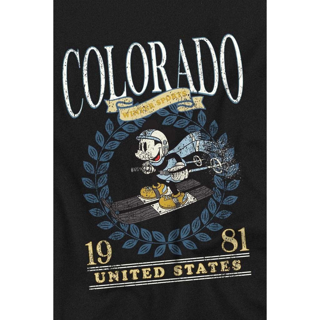 Disney Childrens/Kids Colorado Ski Mickey Mouse T-Shirt