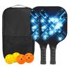 Набор ракеток для пиклбола PATIKIL, одобренная USAPA, ракетка для пиклбола с покрытием из стекловолокна и мягкой рукояткой, 2 ракетки, 4 мяча для пиклбола, 1 сумка для переноски для мужчин