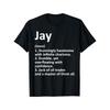 Европейские размеры JAY Определение Название Забавная Идея Подарка на День Рождения Футболка