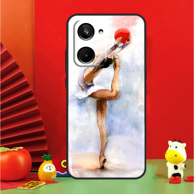 Масляная живопись Гимнастика Для Realme 15 Pro GT7 GT6 10 11 12 13 14 Pro Plus C65 C67 C63 C61 C55 C51 C53 C35 C75 Чехол