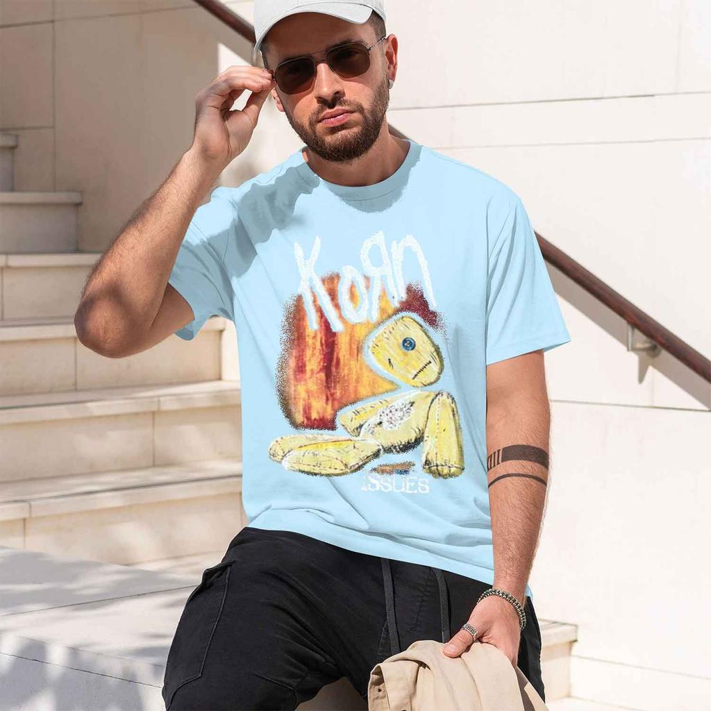 2026 New Korn Cotton Tee Streetwear Casual Graphic Tshirt Summer Collection Short Sleeve Top For Unisex And Unisex
