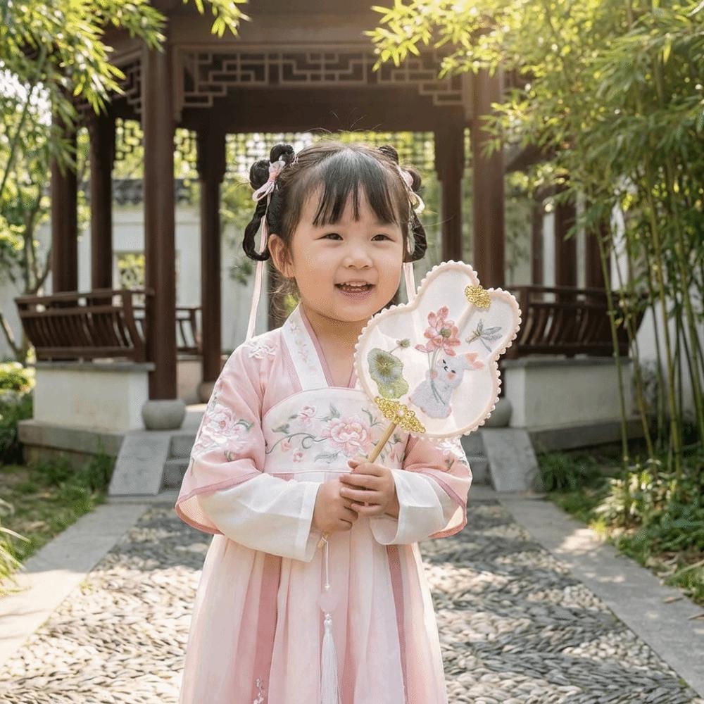 Handheld Ancient Style Fan Rabbit Shaped Dance Fan Decorative Fan Hanfu Fan Stage Performance