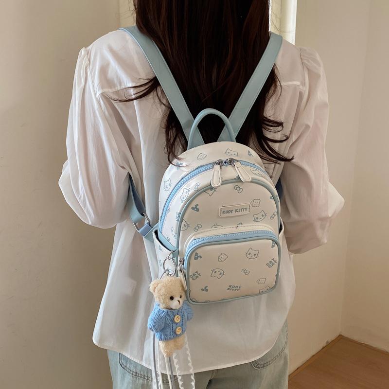 Школьная сумка мультяшная инс милая рюкзак Hello Kitty сумка женская нишевый дизайн модная текстура изысканный универсальный портативный рюкзак