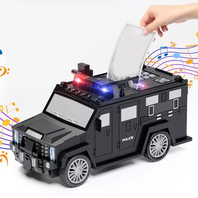 Бронированный автомобиль Банк Отпечаток пальца Пароль Автоматическая функция прокрутки Электронная копилка-машинка на День Рождения