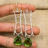 Peridot Earrings Gemstone Jewelry, 925 Solid Sterling Silver Earrings, Handmade Jewelry Birthstone Earrings, Gift For Him