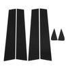 6 шт. Накладки на стойки зеркал, Устойчивые к погодным условиям, Легкая установка, Глянцево-черные стойки