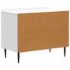 Nightstand White 62 x 34.5 x 49.5 cm Particleboard