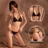 Women's Three-Point Temptation Lingerie Bikini & School Swimsuit Passion Set - Seductive Style