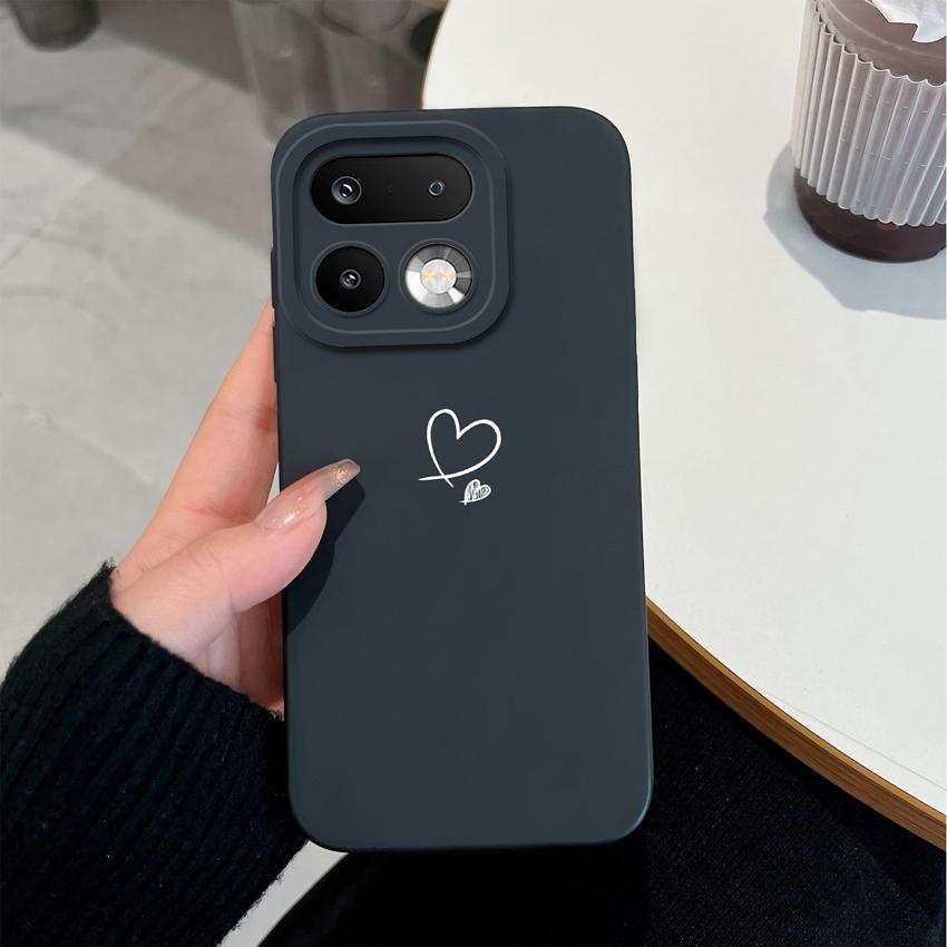 Для Oppo Realme 16 15 14 Pro Plus C85 Pro Reno15 Pro Oppo A6X A96 A95 A94 A93 A92 A91 A72 Чехол для телефона Сердце Любви Мягкий Жидкий Силикон Легкий Чехол